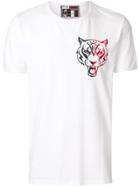 Plein Sport Tiger Motif Chest Print T-shirt - White
