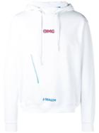 Omc Logo Print Hoodie - White