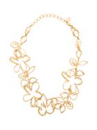 Oscar De La Renta Botanical Scribble Necklace - Metallic
