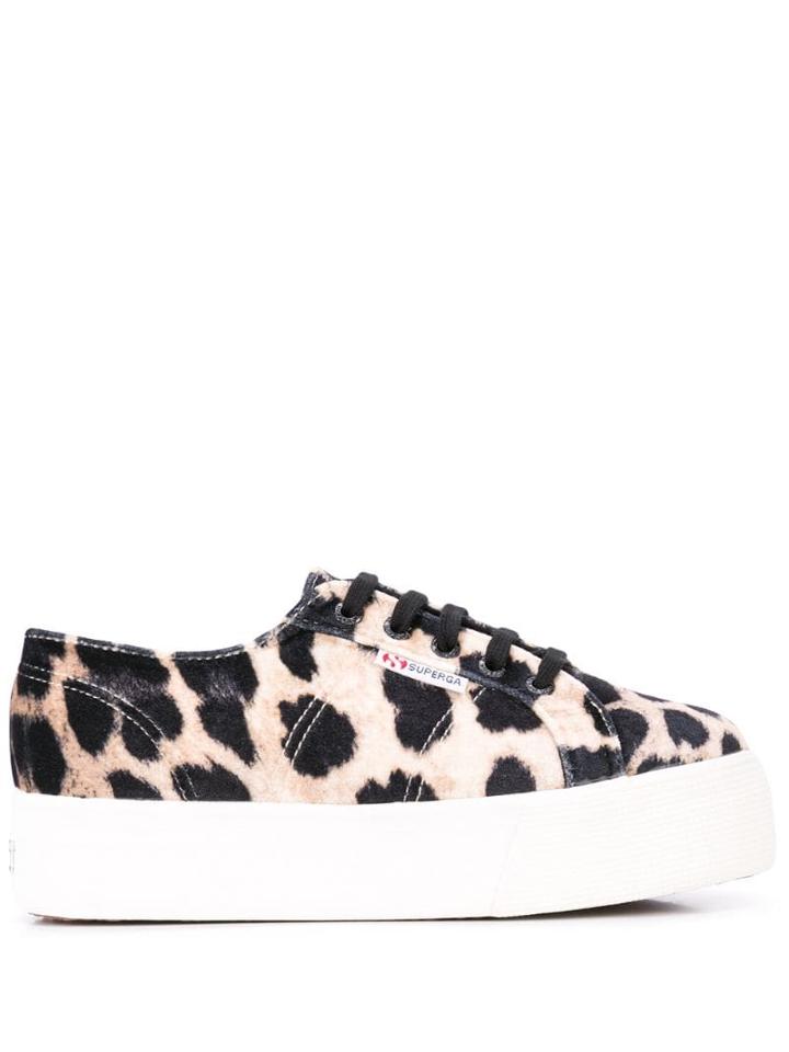 Superga 2970 Flatform Sneakers - Brown
