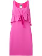 Moschino Ruffled Dress, Women's, Size: 44, Pink/purple, Triacetate/polyester