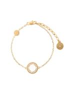 Marc Jacobs Logo Disk Bracelet, Women's, Metallic