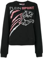 Plein Sport - Logo Print Sweatshirt - Women - Cotton - L, Black