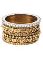 Wouters & Hendrix Gold Set Of 8 Stacking Rings