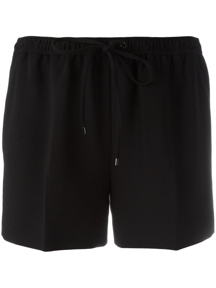 Alexander Wang Drawstring Tailored Shorts, Women's, Size: 4, Black, Polyester/triacetate
