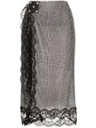 Christopher Kane C Kane Hw Skrt Mid Fttd W Crystl Msh And - Metallic
