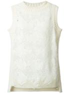 Ermanno Scervino Crochet Lace Knit Vest