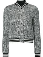 R13 Leopard Print Jacket, Women's, Size: Small, Grey, Viscose/silk
