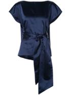Rosie Assoulin Tie-waist Blouse - Blue