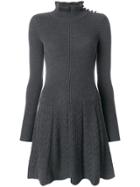 See By Chloé Ribbed Flared Dress - Grey