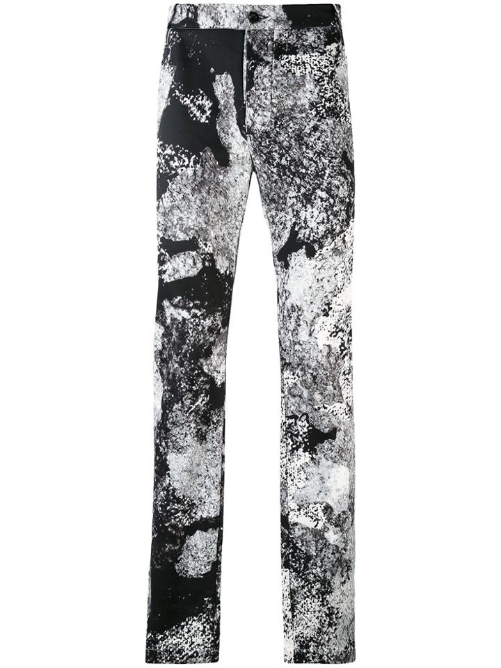 Lost & Found Rooms Printed Slim-fit Trousers - Black