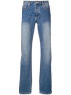 A.p.c. Faded Slim Bootcut Jeans - Blue