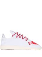 Adidas X Human Made White And Red Tennis Hu Sneakers