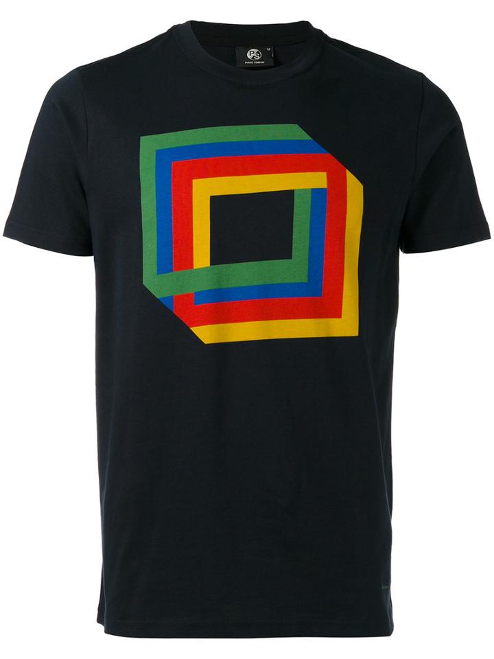 Ps By Paul Smith Printed T-shirt, Men's, Size: Small, Black, Cotton
