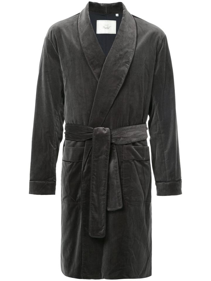 Gold / Toyo Enterprise Robe Coat - Grey