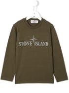 Stone Island Kids Logo Top, Boy's, Size: 12 Yrs, Green