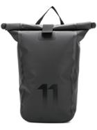 11 By Boris Bidjan Saberi Roll Top Backpack - Black