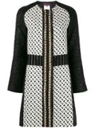 Talbot Runhof - Muba Coat - Women - Acetate/cupro/acrylic/polyamide - 38, Black, Acetate/cupro/acrylic/polyamide