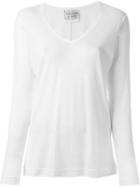 Forte Forte Longsleeved T-shirt, Women's, Size: I, White, Cotton/linen/flax