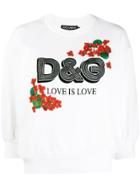 Dolce & Gabbana Printed Sweatshirt - White