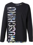 Moschino Logo Print Sweatshirt, Men's, Size: 52, Black, Cotton