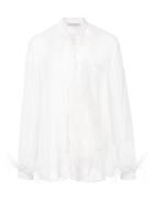 Christopher Kane Loose Fit Pussy Bow Blouse - White