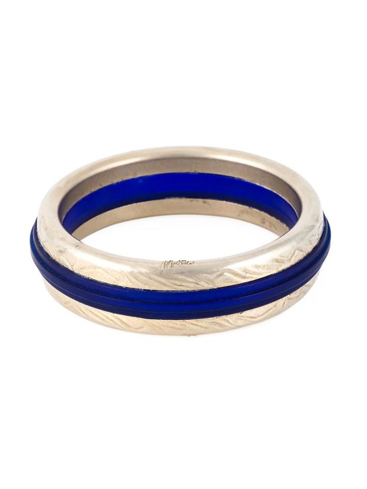 Claude Montana Vintage Klein-inspired Bangle, Women's, Metallic