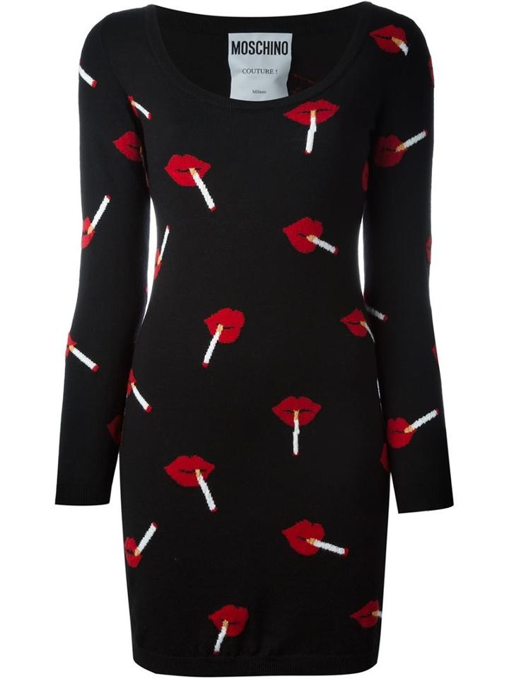 Moschino Cigarette Lips Dress