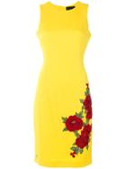 Philipp Plein Sleeveless Embroidered Dress - Yellow & Orange