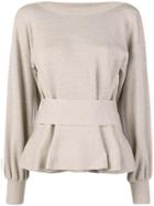 Agnona Knitted Top - Nude & Neutrals