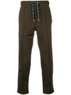 Les Hommes Urban Straight Leg Track Pants - Green