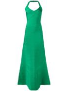 Hervé Léger Ribbed Maxi Dress, Women's, Size: Xs, Green, Rayon/nylon/spandex/elastane