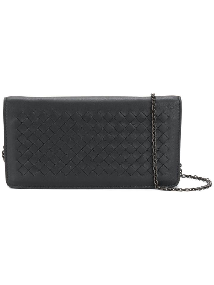 Bottega Veneta Interlaced Shoulder Bag - Black
