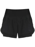 Track & Field Panelled Shorts - Black