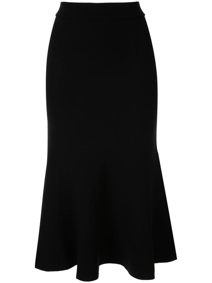 Le Ciel Bleu High-waisted Flared Skirt - Black
