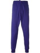 Y-3 Gathered Ankle Track Pants, Men's, Size: S, Blue, Polyester/cotton