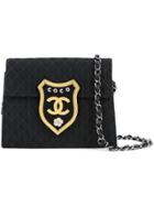 Chanel Vintage Camellia Shoulder Bag - Black