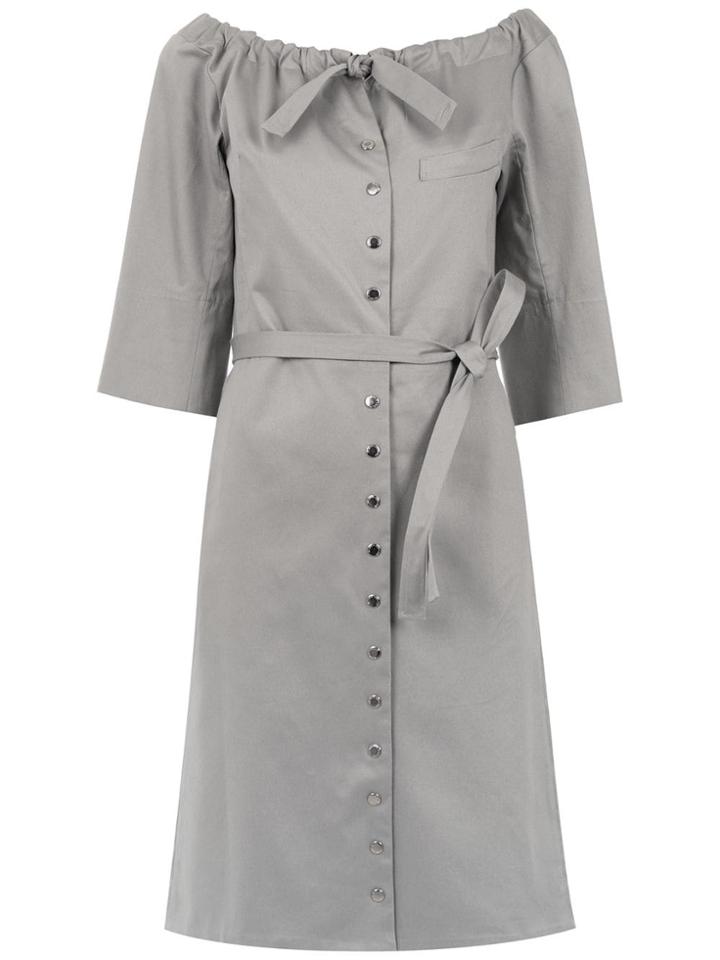 Gloria Coelho Oll The Shoulder Top - Grey