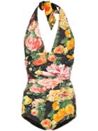 Dolce & Gabbana Floral Print Swimsuit - Multicolour