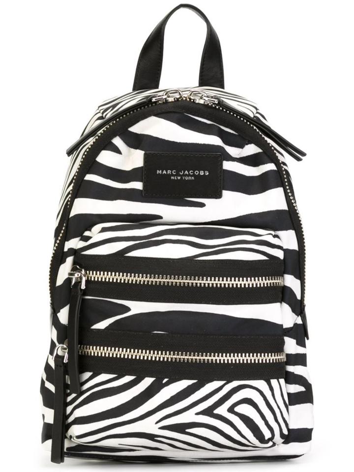 Marc Jacobs Mini Biker Backpack, White, Polyester/calf Leather