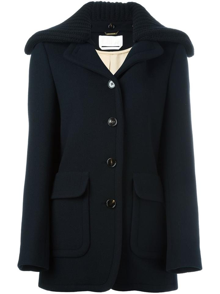 Chloé Ribbed Collar Coat
