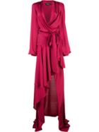 Patbo Hi-low Maxi Wrap Dress - Purple