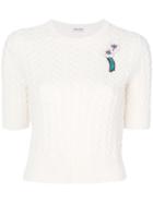 Miu Miu Shortsleeved Jumper - White