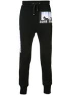 Helmut Lang Photo Print Track Pants, Men's, Size: Xl, Black, Cotton