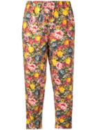 Marni Floral Drawstring Trousers - Yellow