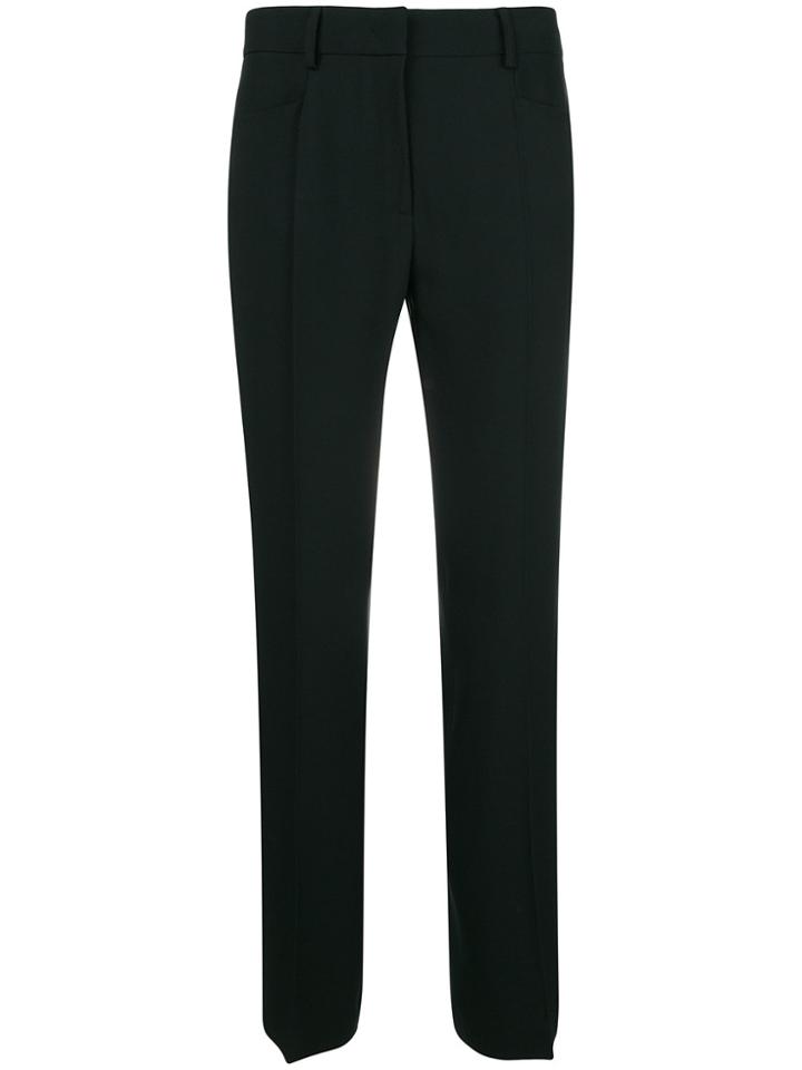 Alberta Ferretti Tailored Straight-leg Trousers - Black