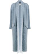 Isabel Marant Étoile Belted Long Sleeved Coat - Blue