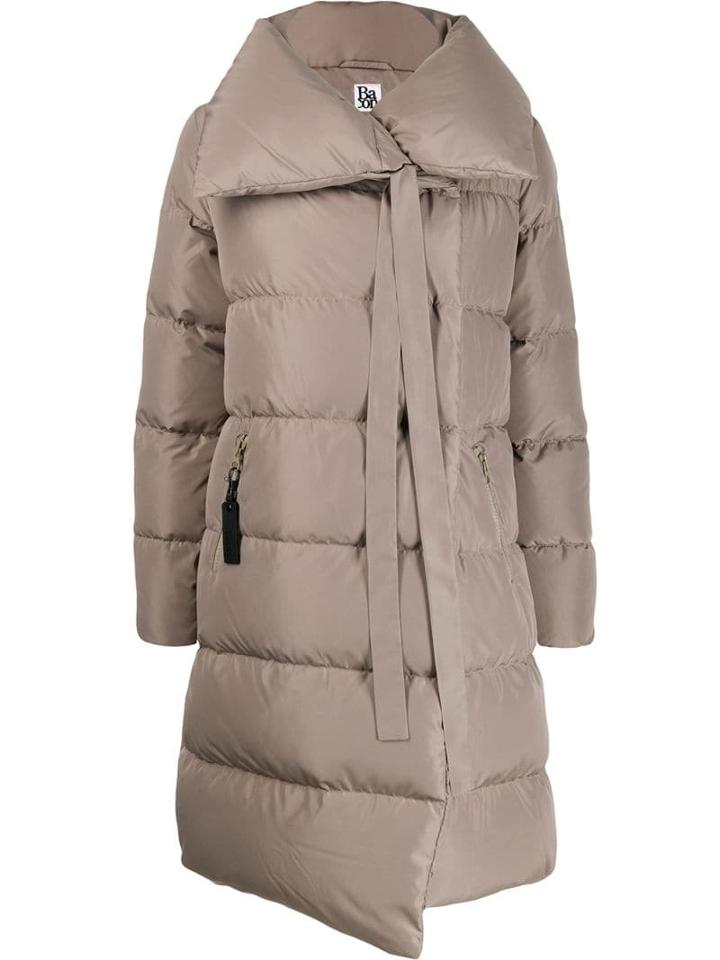 Bacon Padded Jacket With Ribbon Detaill - Grey