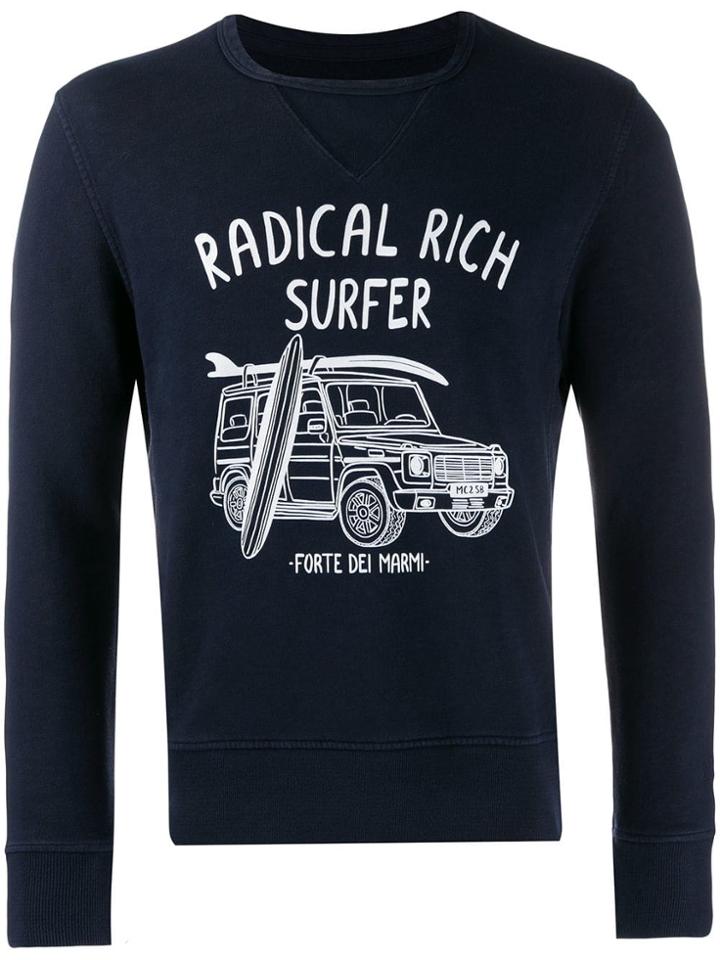 Mc2 Saint Barth Rich Surfer Print Top - Blue