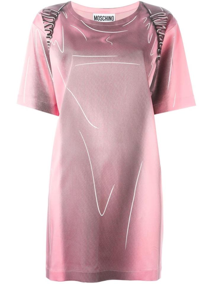 Moschino Trompe-l'ail Biker Backpack Dress